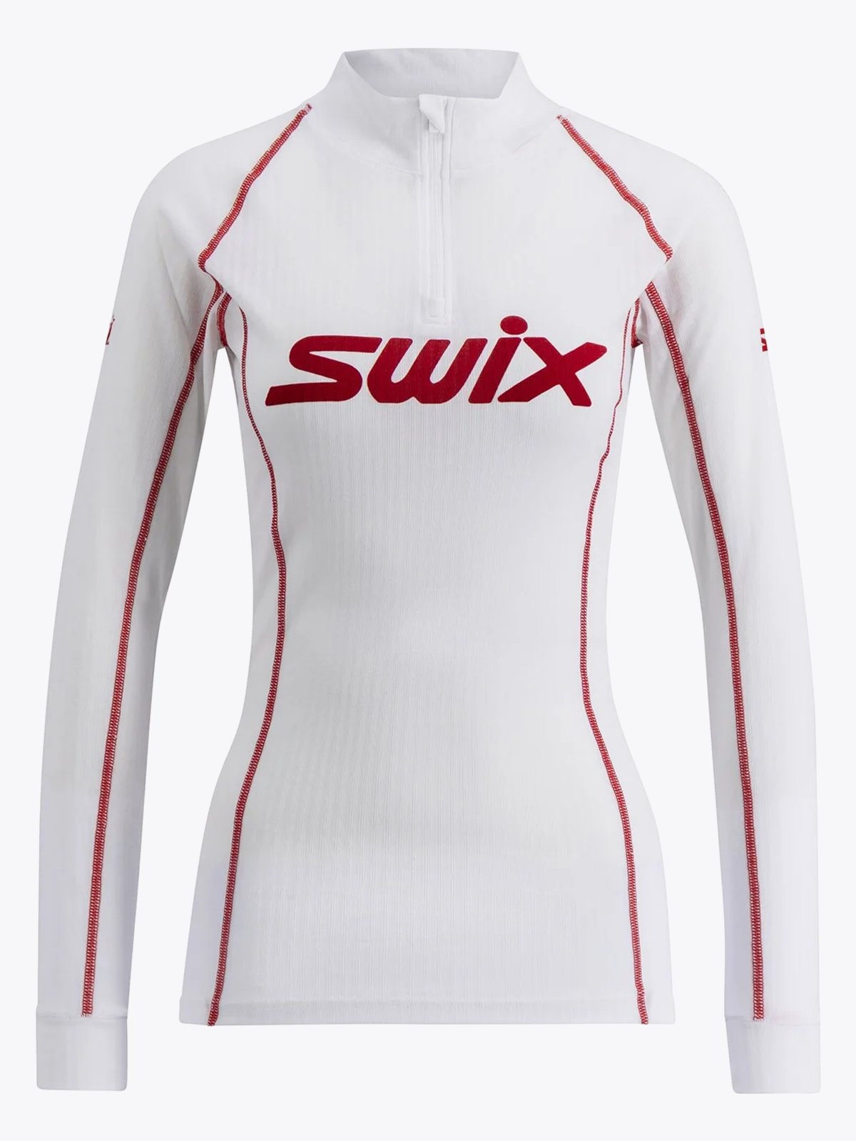 Swix RaceX Classic Half Zip Bright White / Swix Red