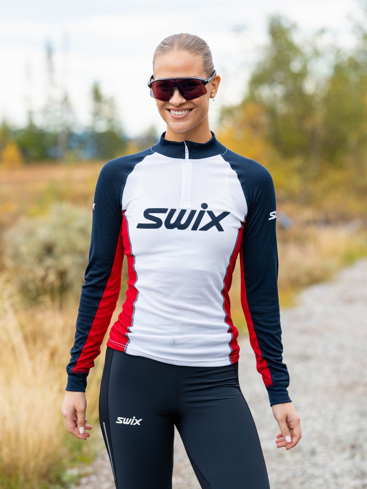 Swix RaceX Classic Half Zip Dark Navy/Bright White