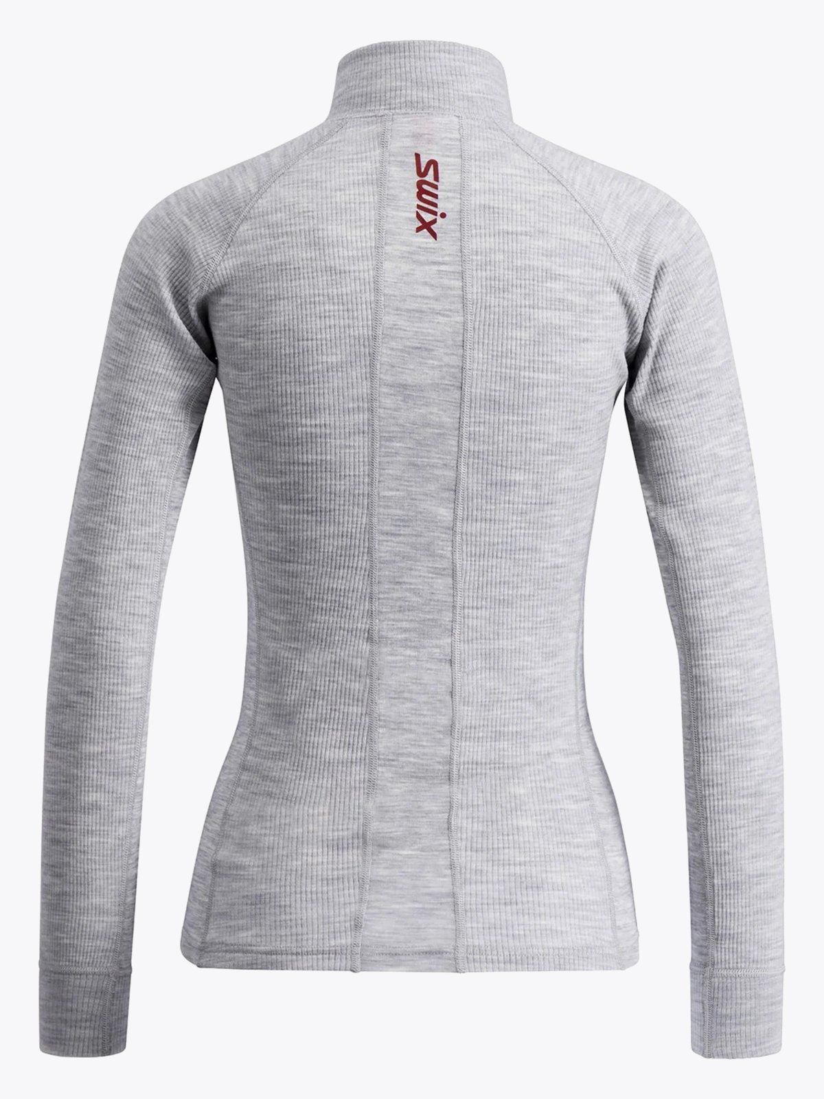 Swix RaceX Merino Half Zip Light Grey Melange / Swix Red