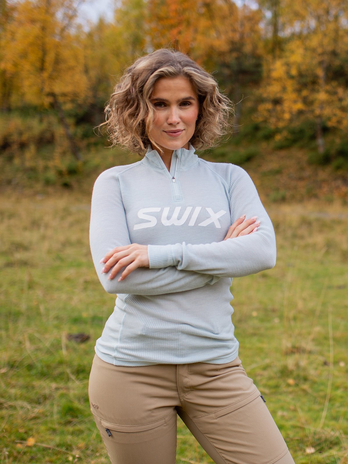 Swix RaceX Merino Half Zip Ballad Blue