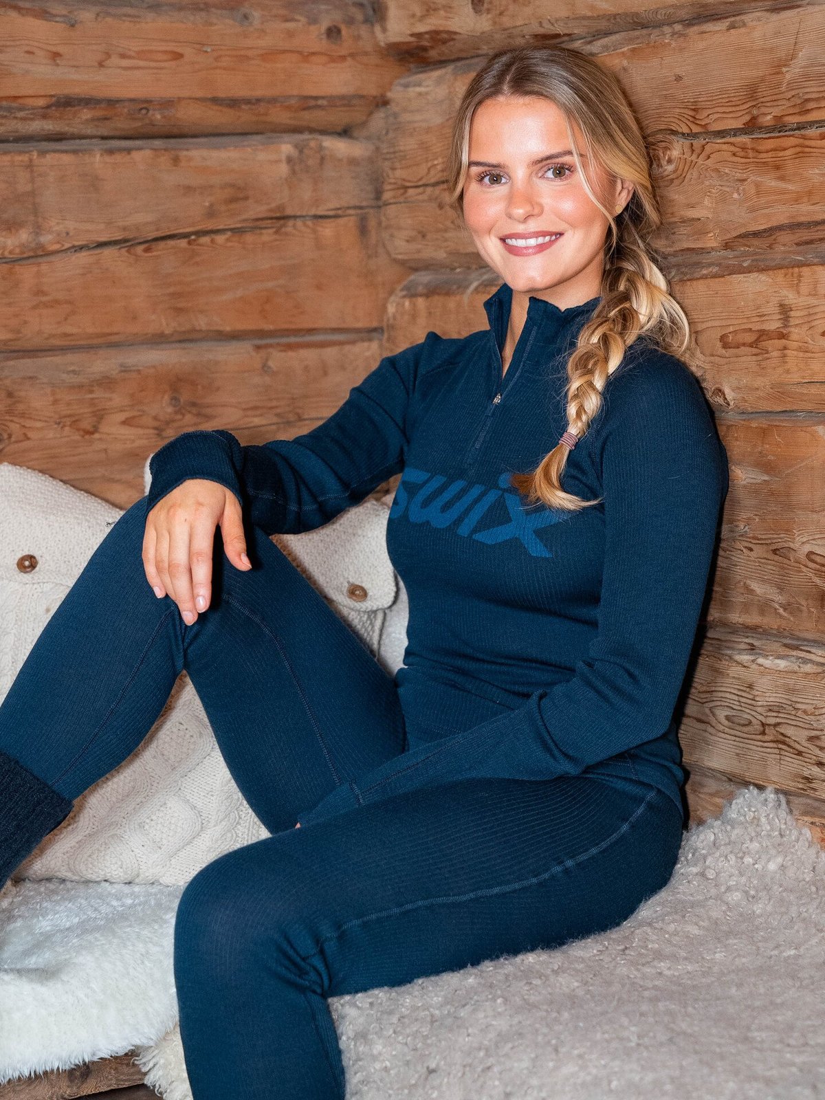 Swix RaceX Merino Half Zip Dark Navy