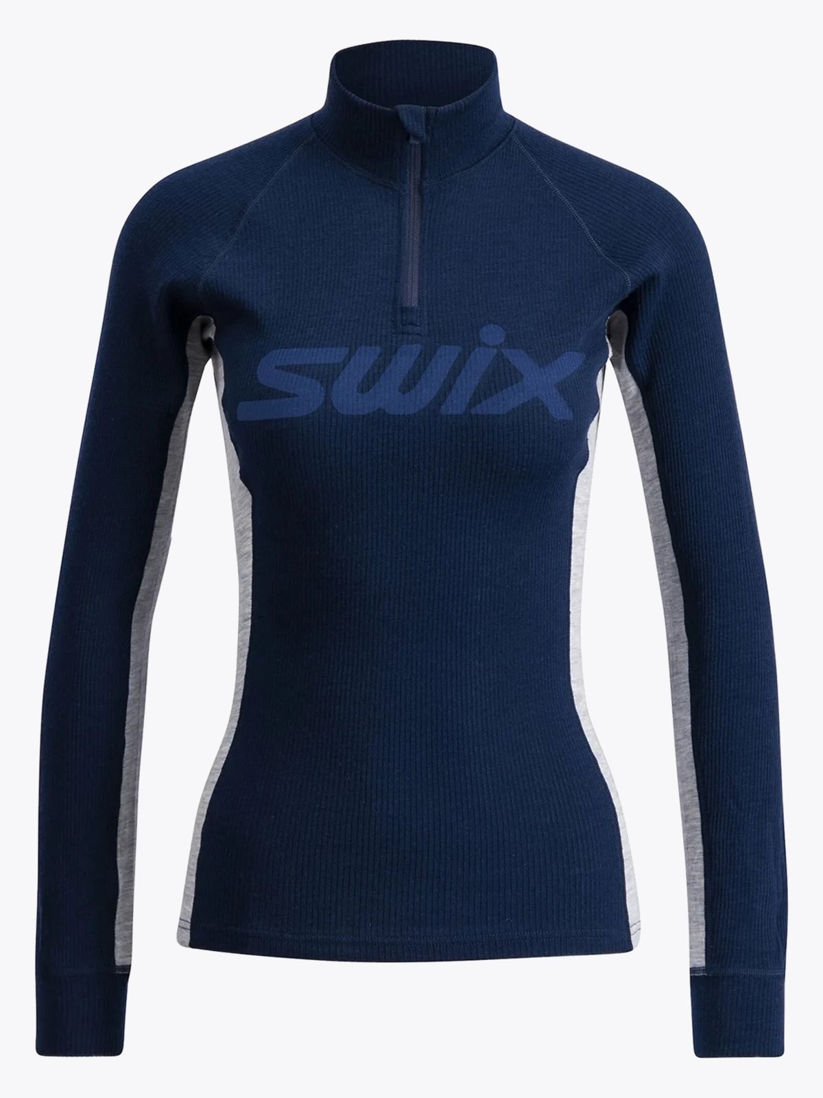 Swix RaceX Merino Half Zip Dark Navy / Light Grey Melange