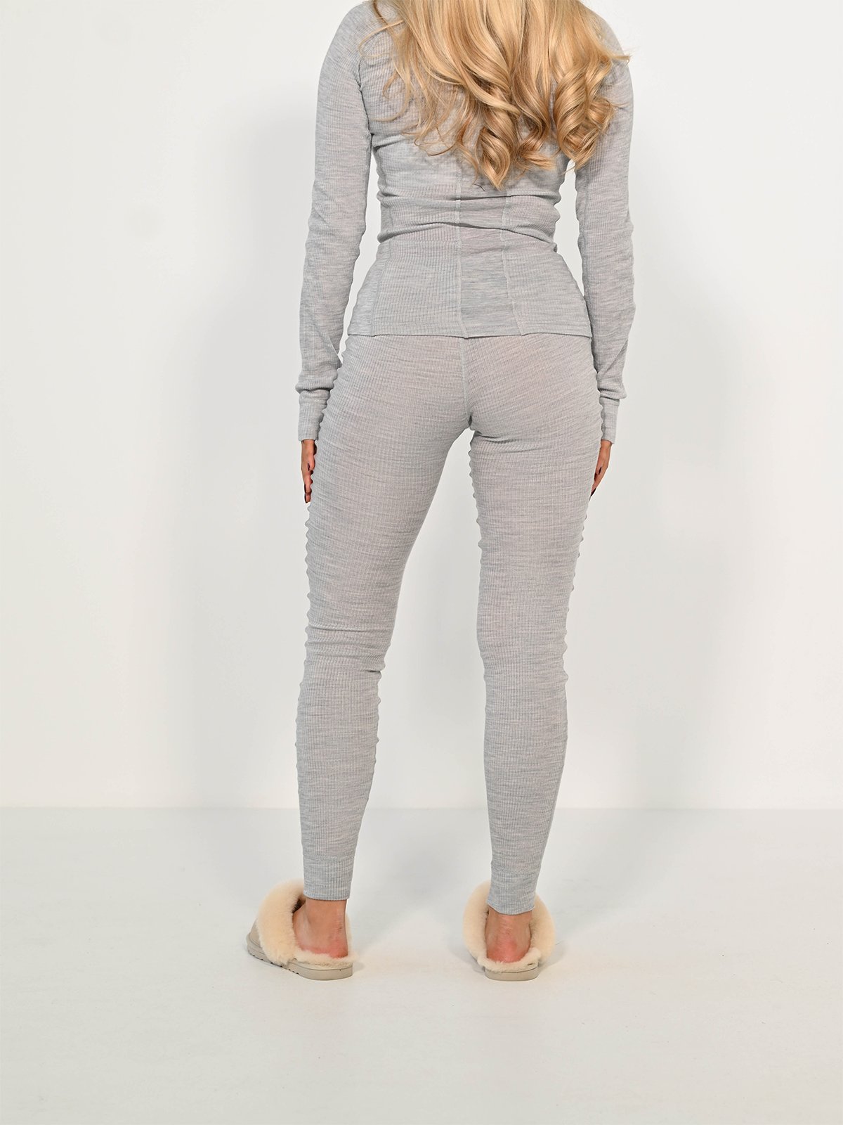 Swix RaceX Merino Pants Light Grey Melange / Swix Red