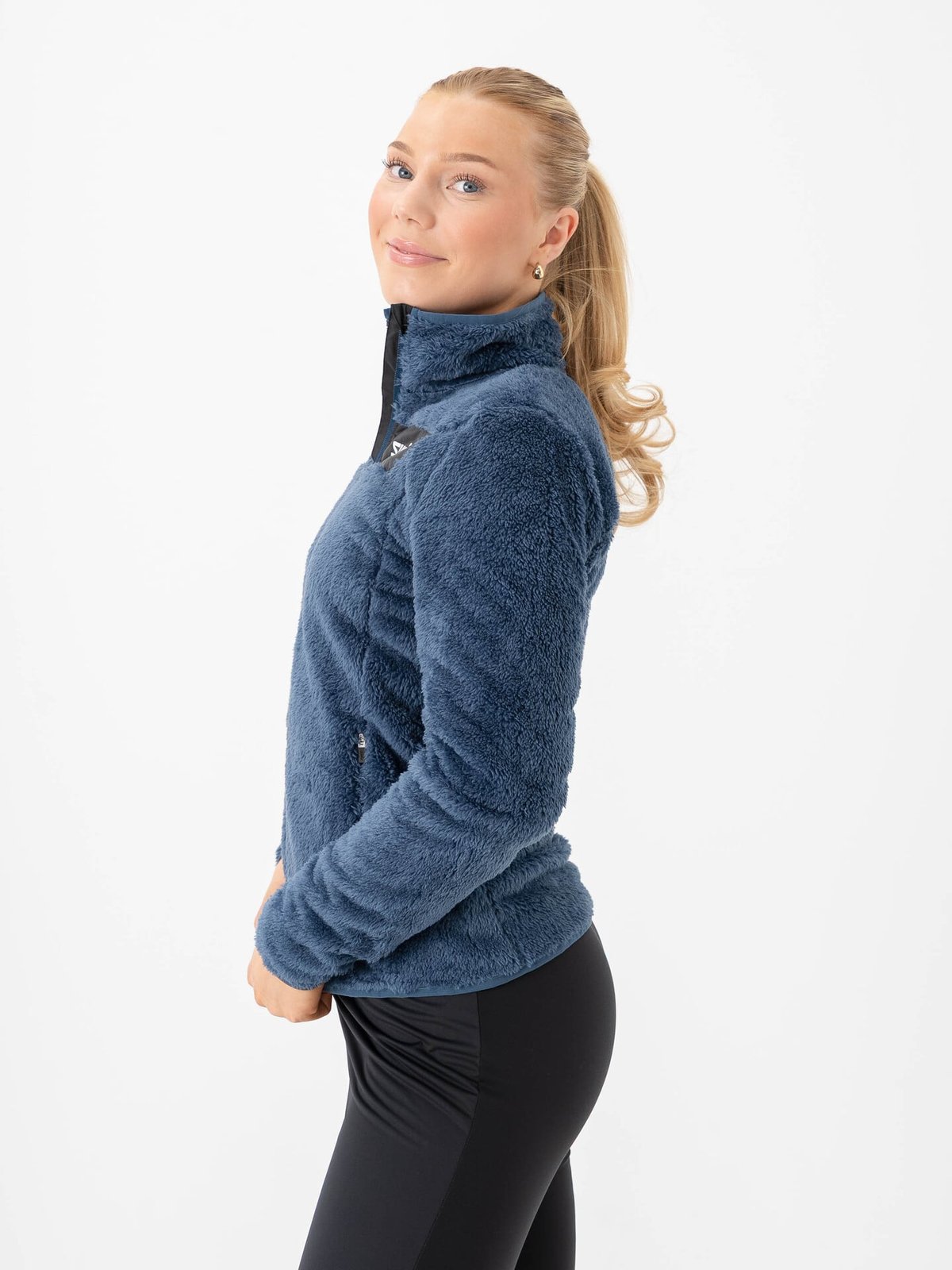 Swix Infinity Pile Midlayer Full-Zip Lake Blue
