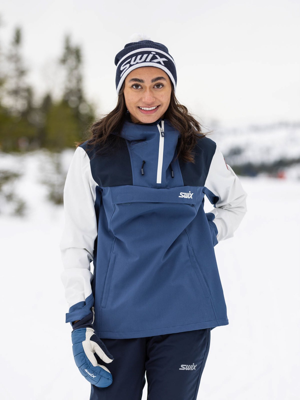 Swix Blizzard Anorak Lake blue