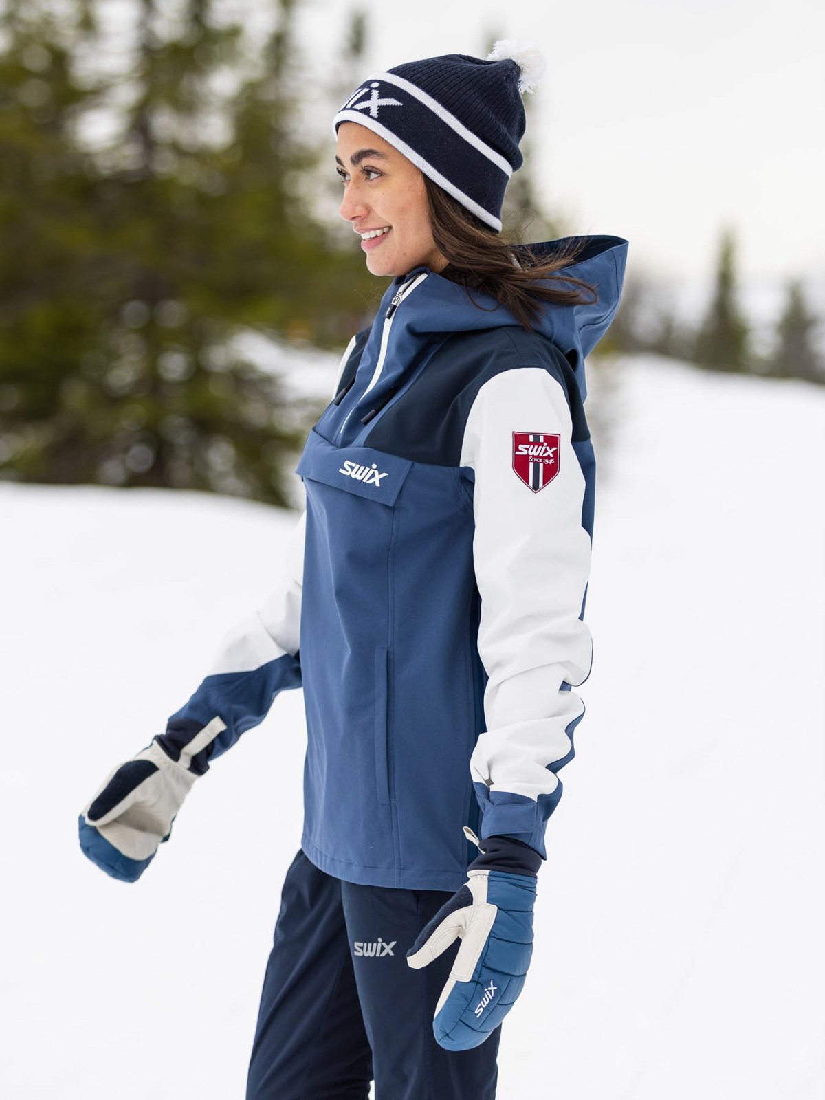 Swix Blizzard Anorak Lake blue