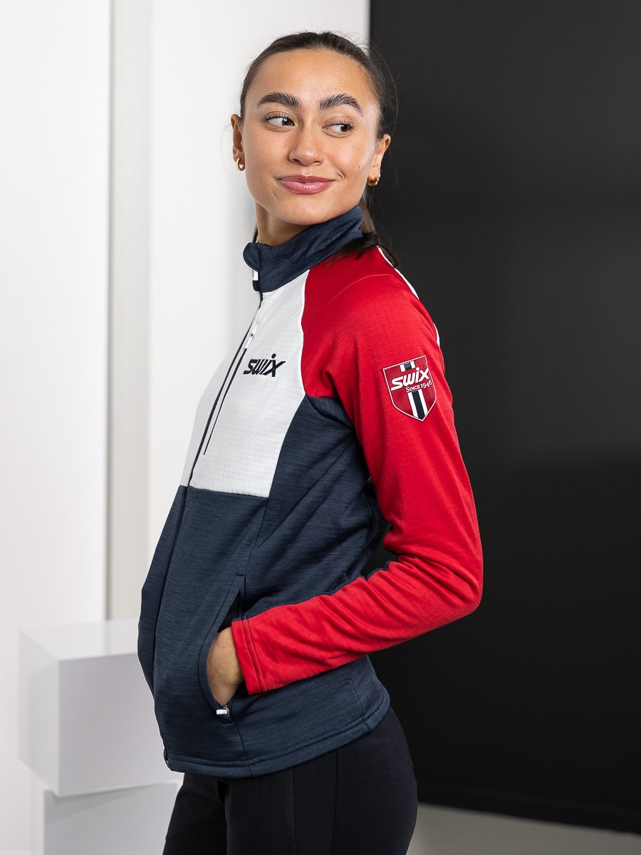 Swix Infinity Midlayer Jacket Dark navy/ Swix red