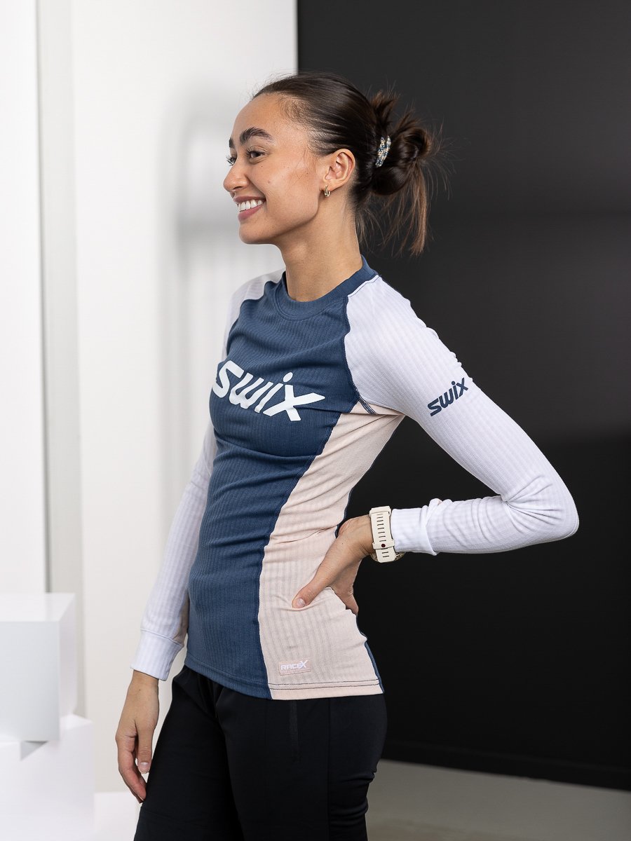 Swix RaceX Bodywear Long Sleeve Lake Blue