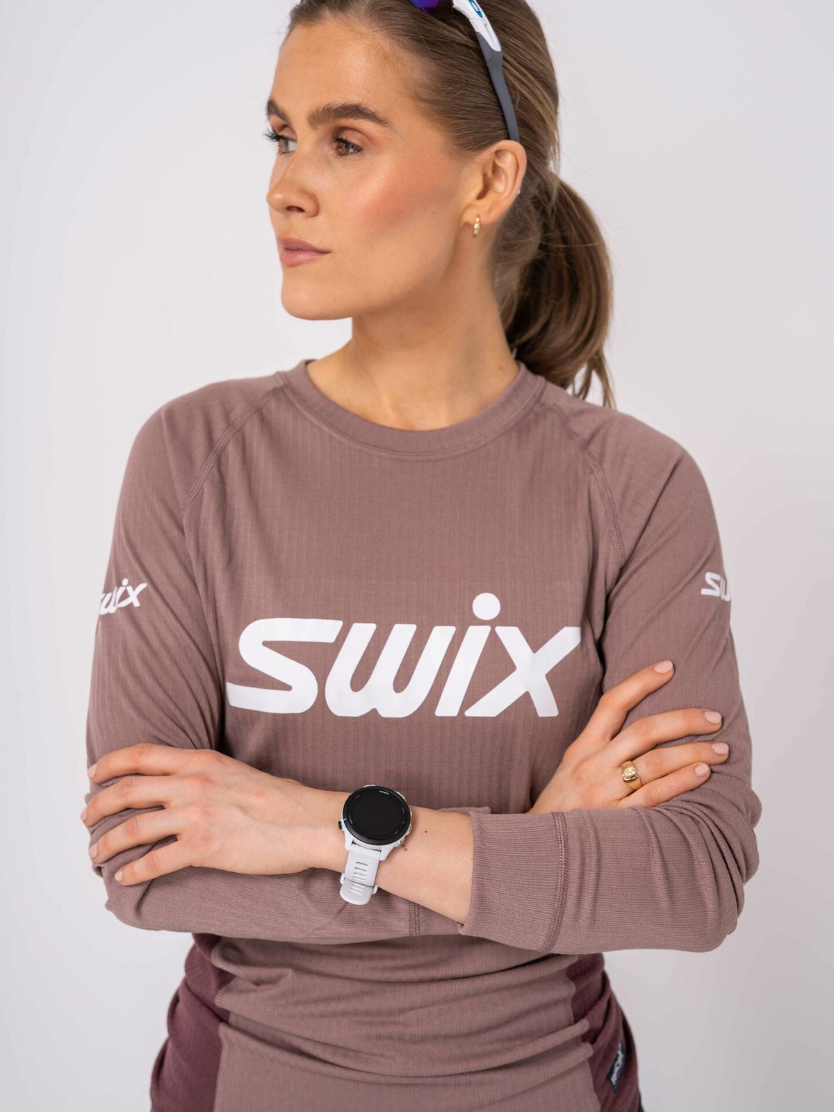 Swix RaceX Bodywear Long Sleeve Light plum/Plum