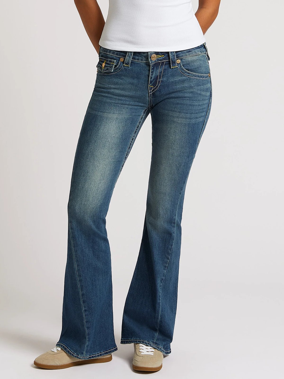 True Religion Joey Low Rise Flare Arabella