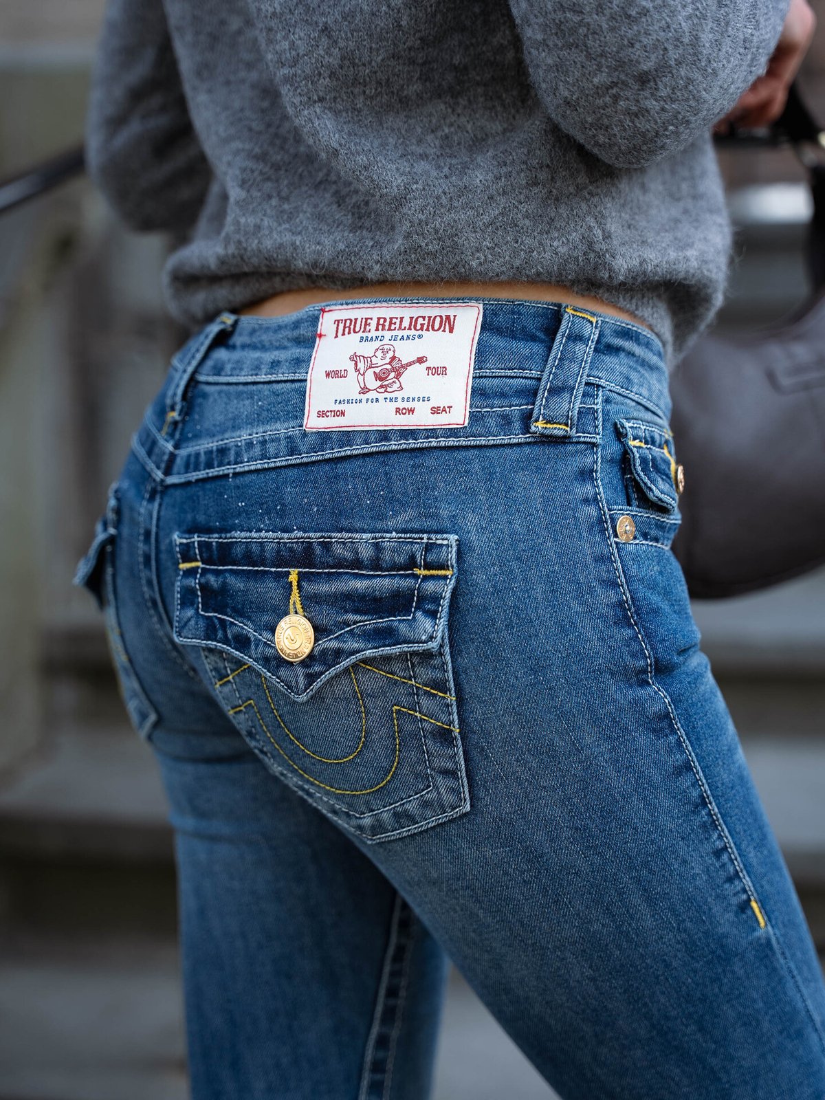 True Religion Joey Low Rise Flare Arabella
