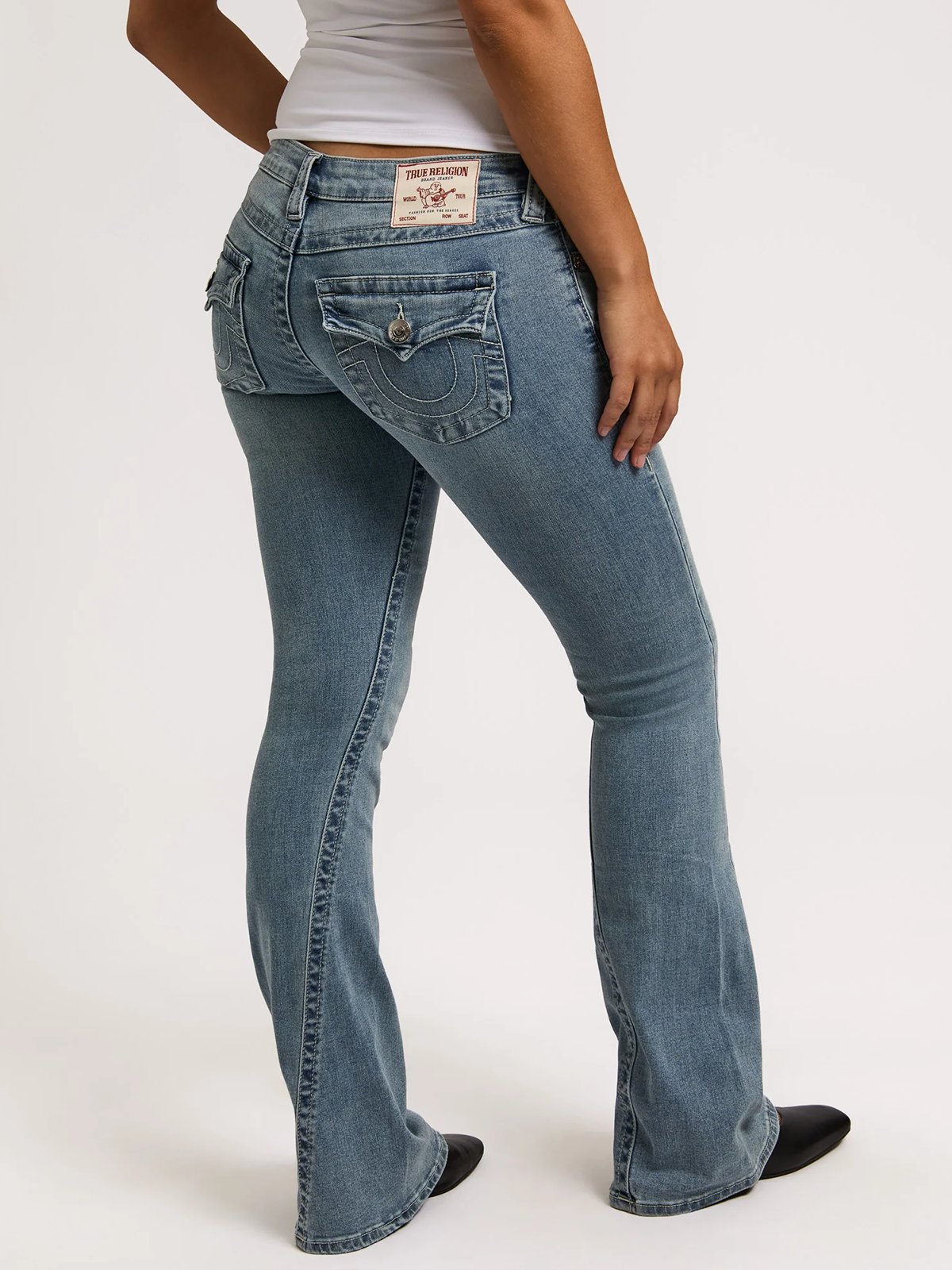 True Religion Joey Low Rise Flare Arabella