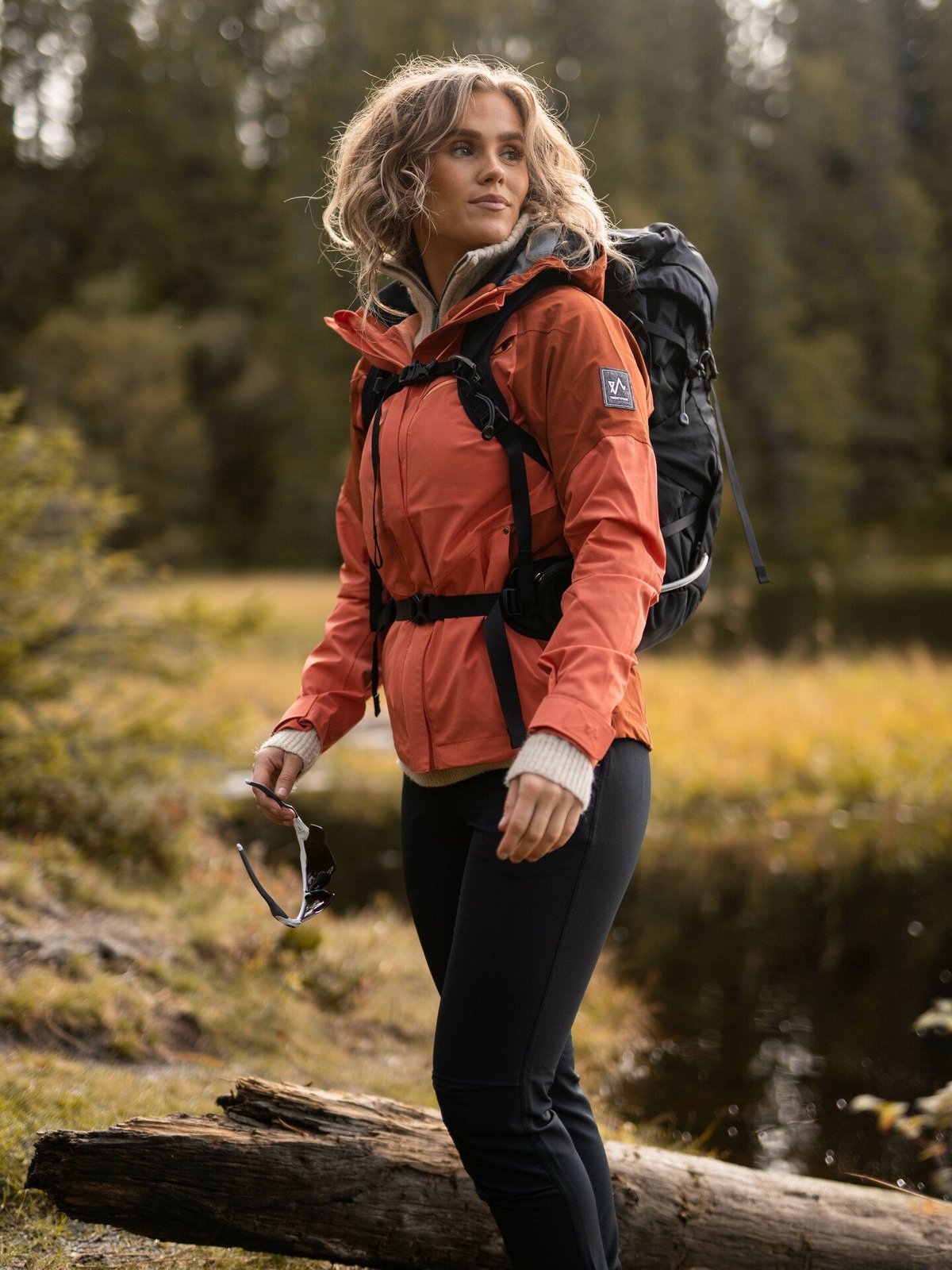 Twentyfour Flåm Stretch 2-Lags Jakke Oransje