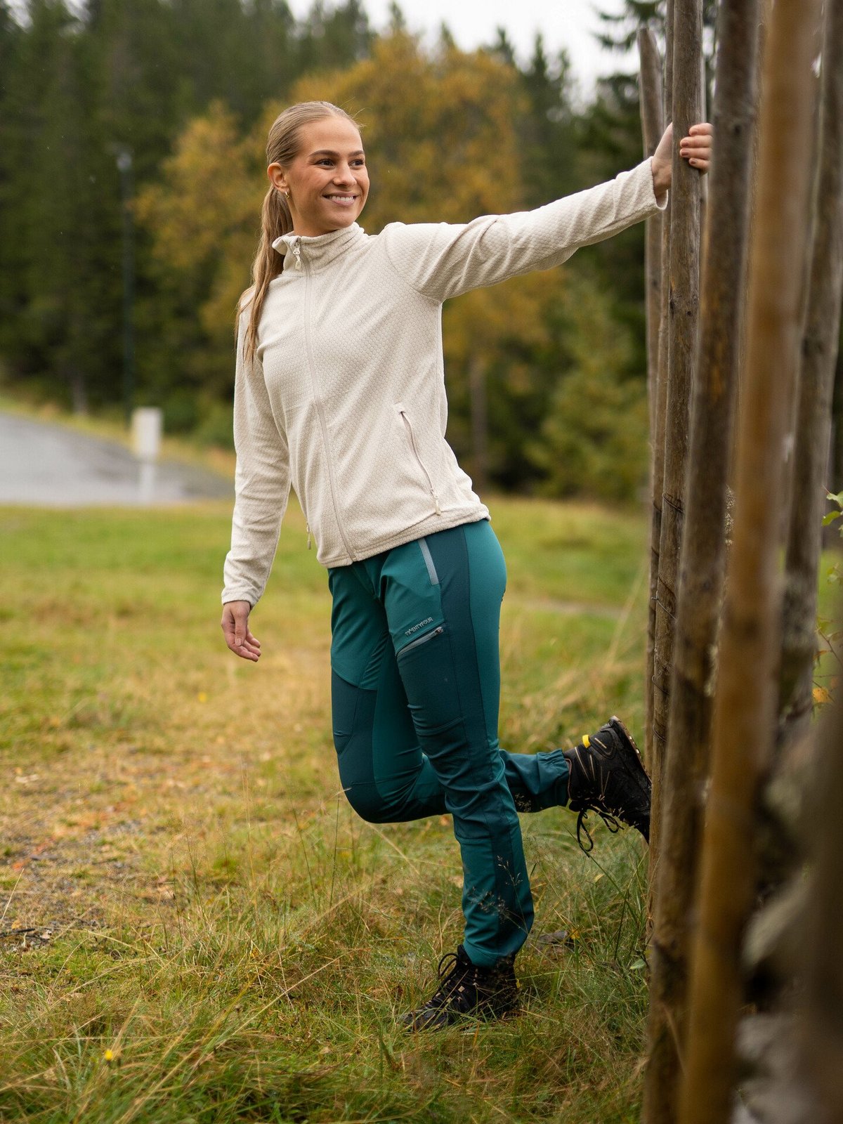 Twentyfour Flåm Light Softshell Bukse Mørk Jade