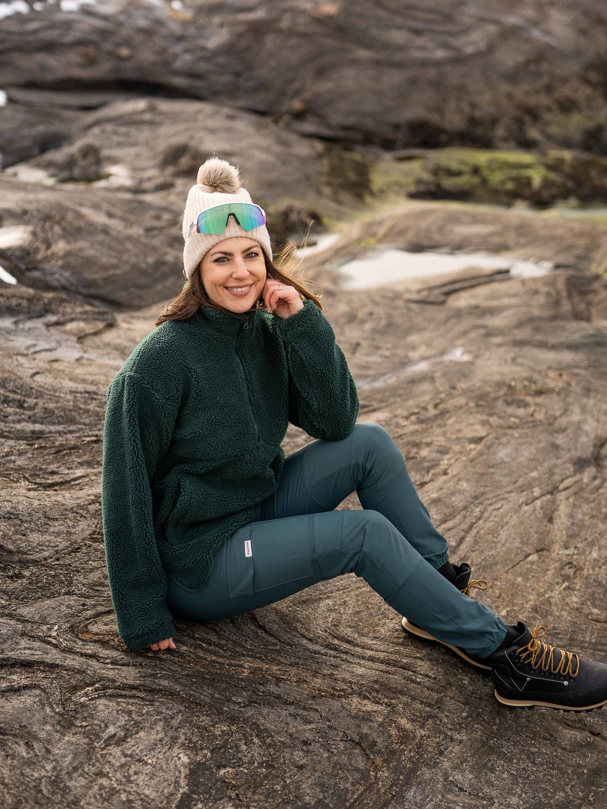 Twentyfour Mellow Pile Half Zip Dyp Grønn - Get Inspired Exclusive Collection