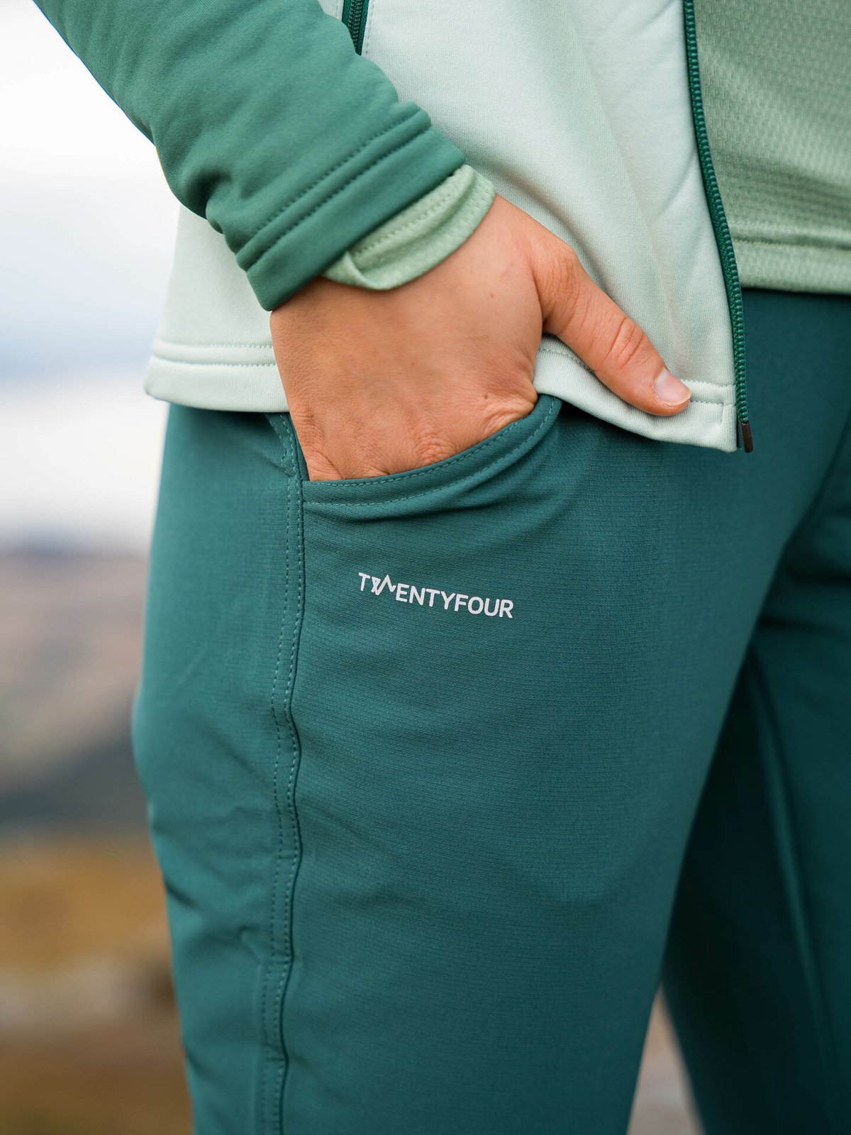 Twentyfour Finse Shapepant Dyp Grønn