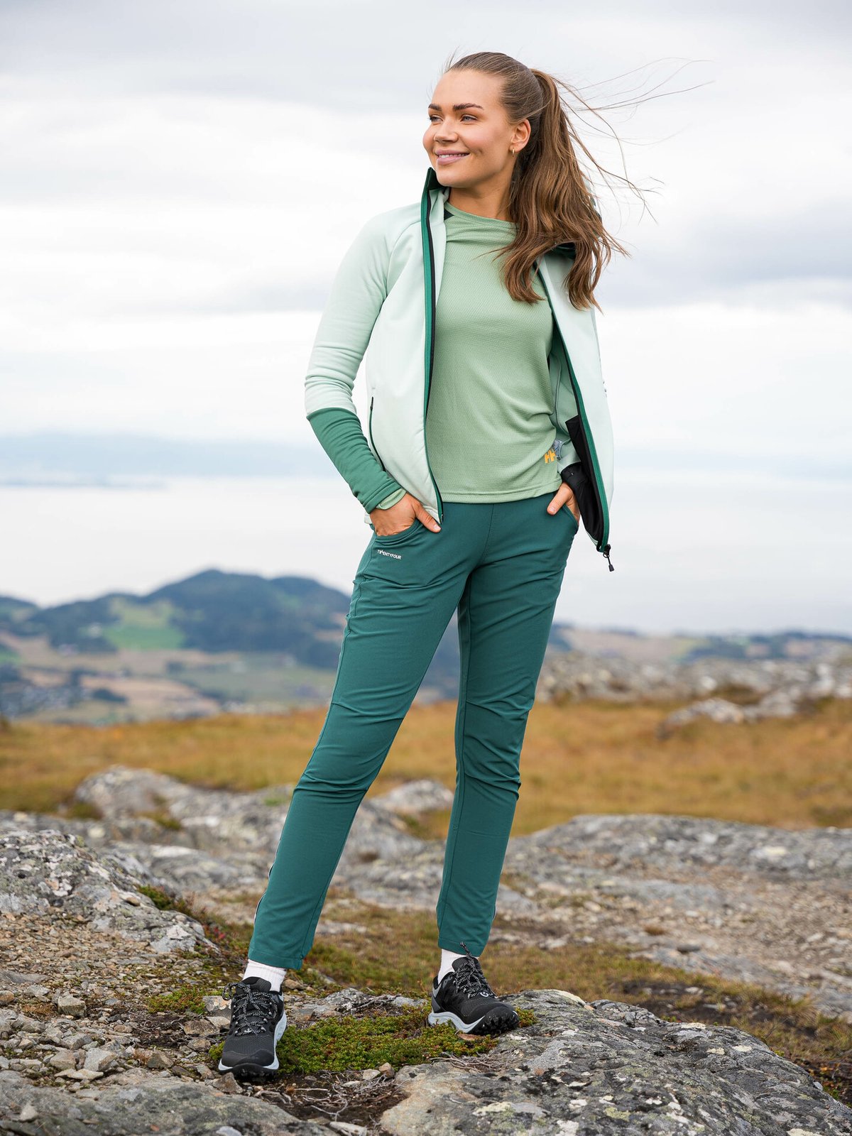 Twentyfour Finse Shapepant Dyp Grønn