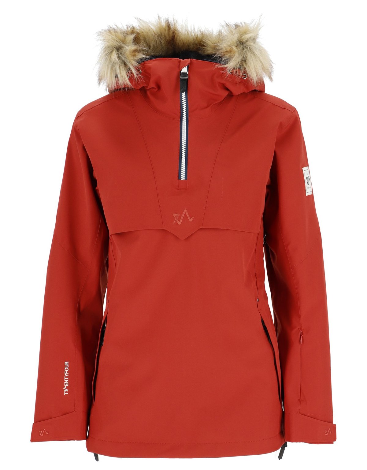 Twentyfour Finse 2.0 2-Lags Anorakk Mørk Rust