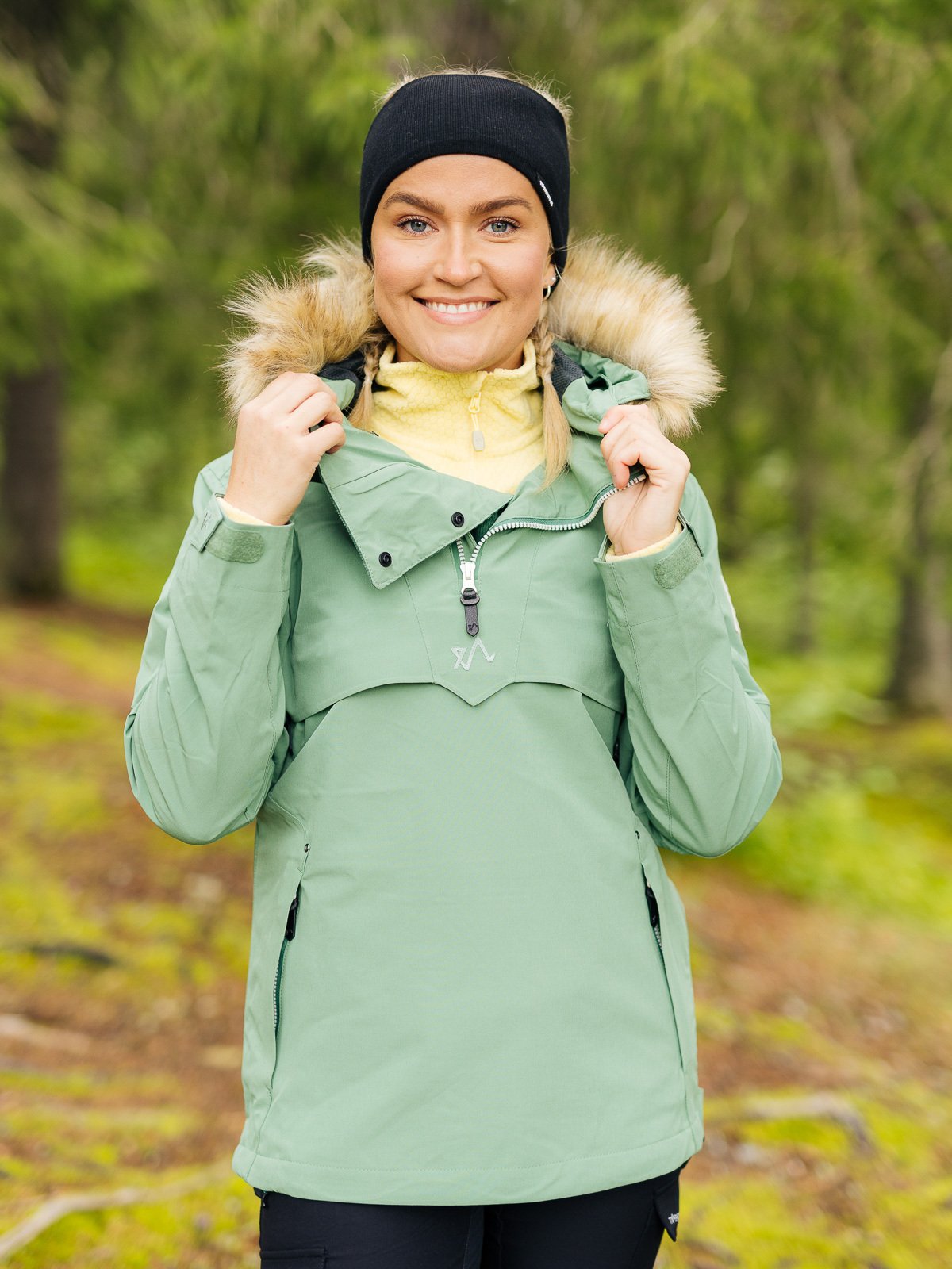 Twentyfour Finse 2.0 2-Lags Anorakk Støvgrønn