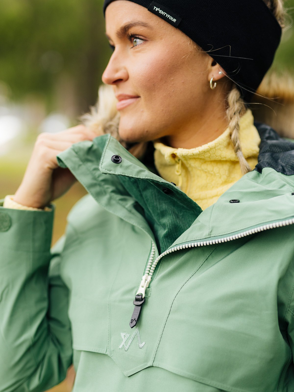 Twentyfour Finse 2.0 2-Lags Anorakk Støvgrønn