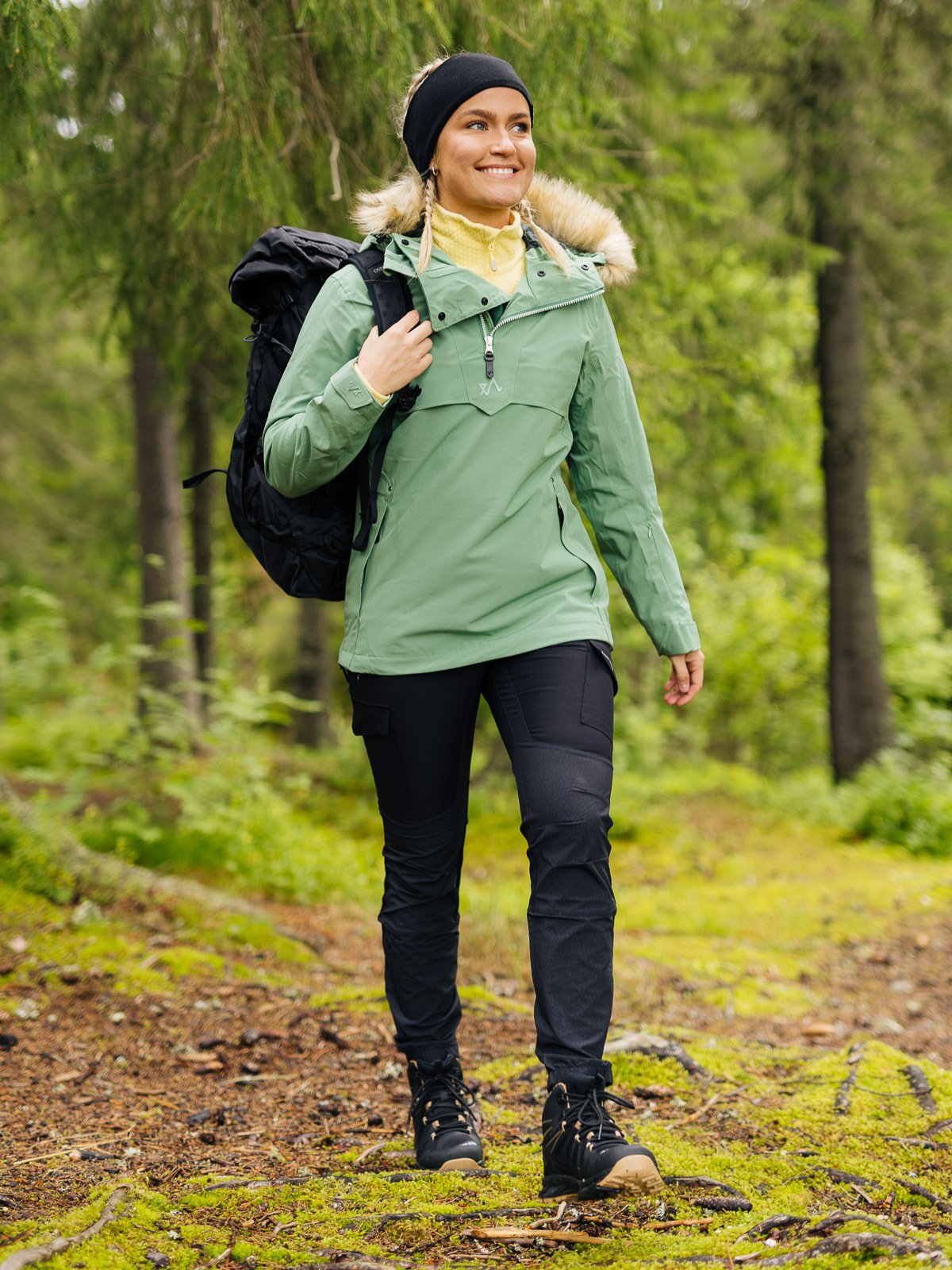 Twentyfour Finse 2.0 2-Lags Anorakk Støvgrønn