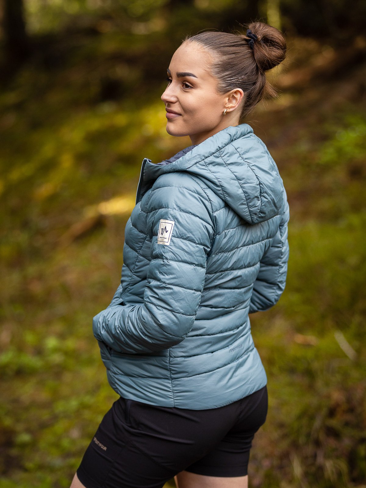 Twentyfour Finse Dunjakke Gråblå