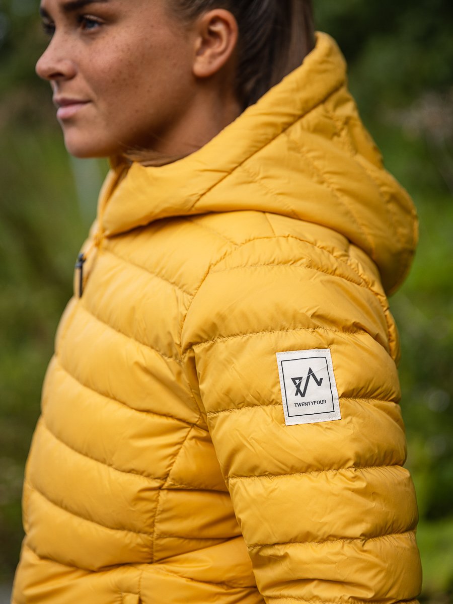 Twentyfour Finse Dunjakke Støvgul