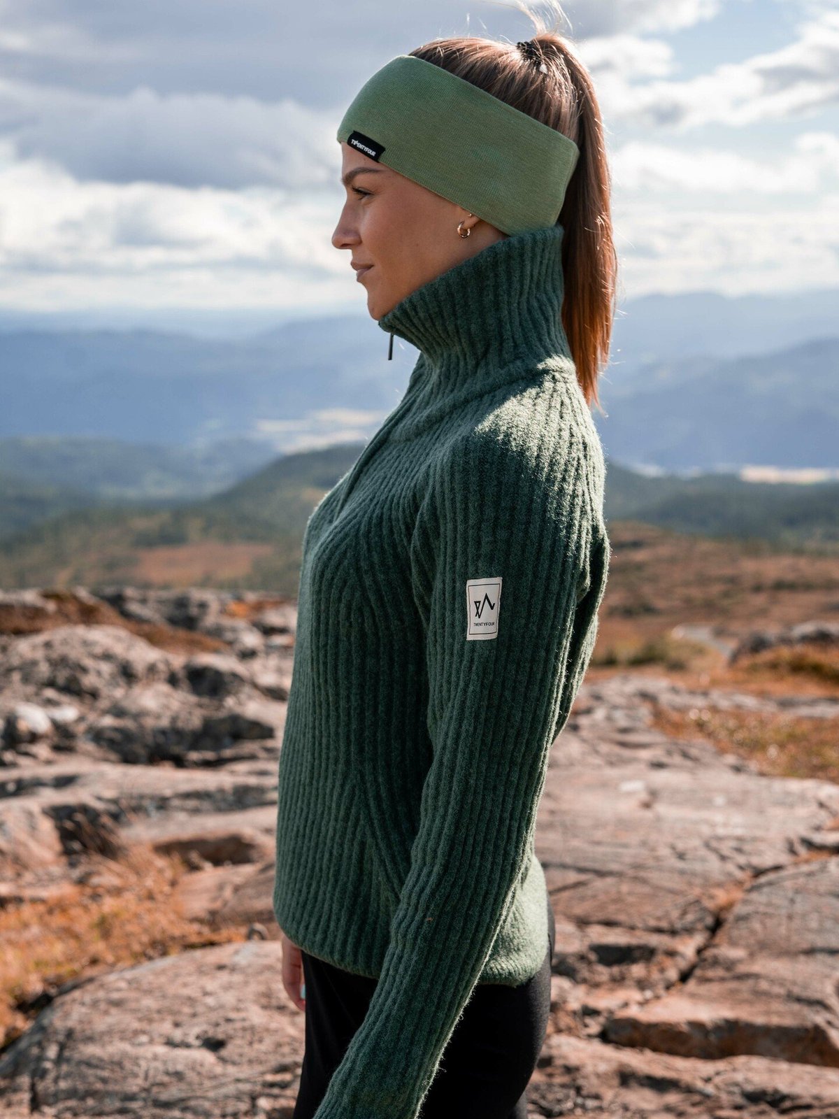 Twentyfour 1222 Half Zip Genser Dyp Grønn - Get Inspired Exclusive Collection