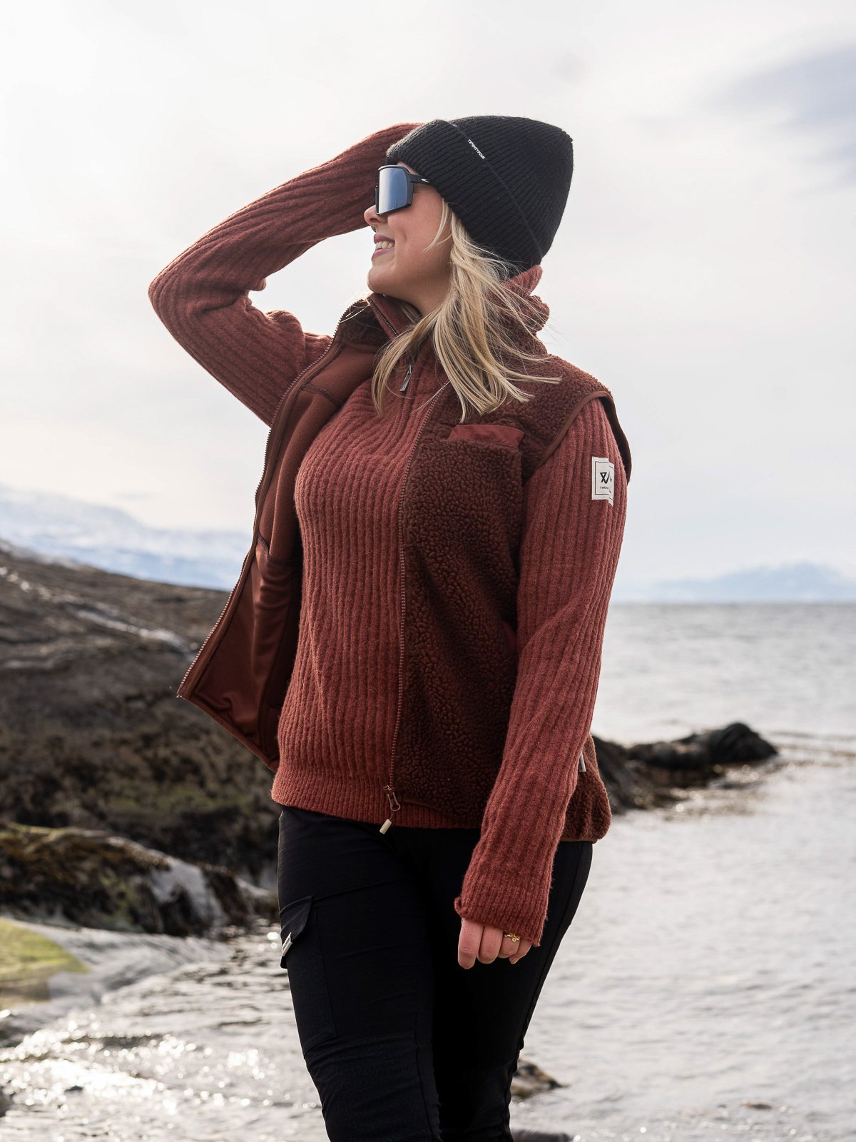 Twentyfour 1222 Half Zip Genser Rødbrun - Get Inspired Exclusive Collection