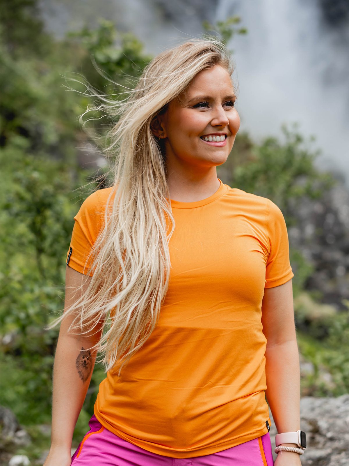 Twentyfour Flåm T-skjorte Okergul