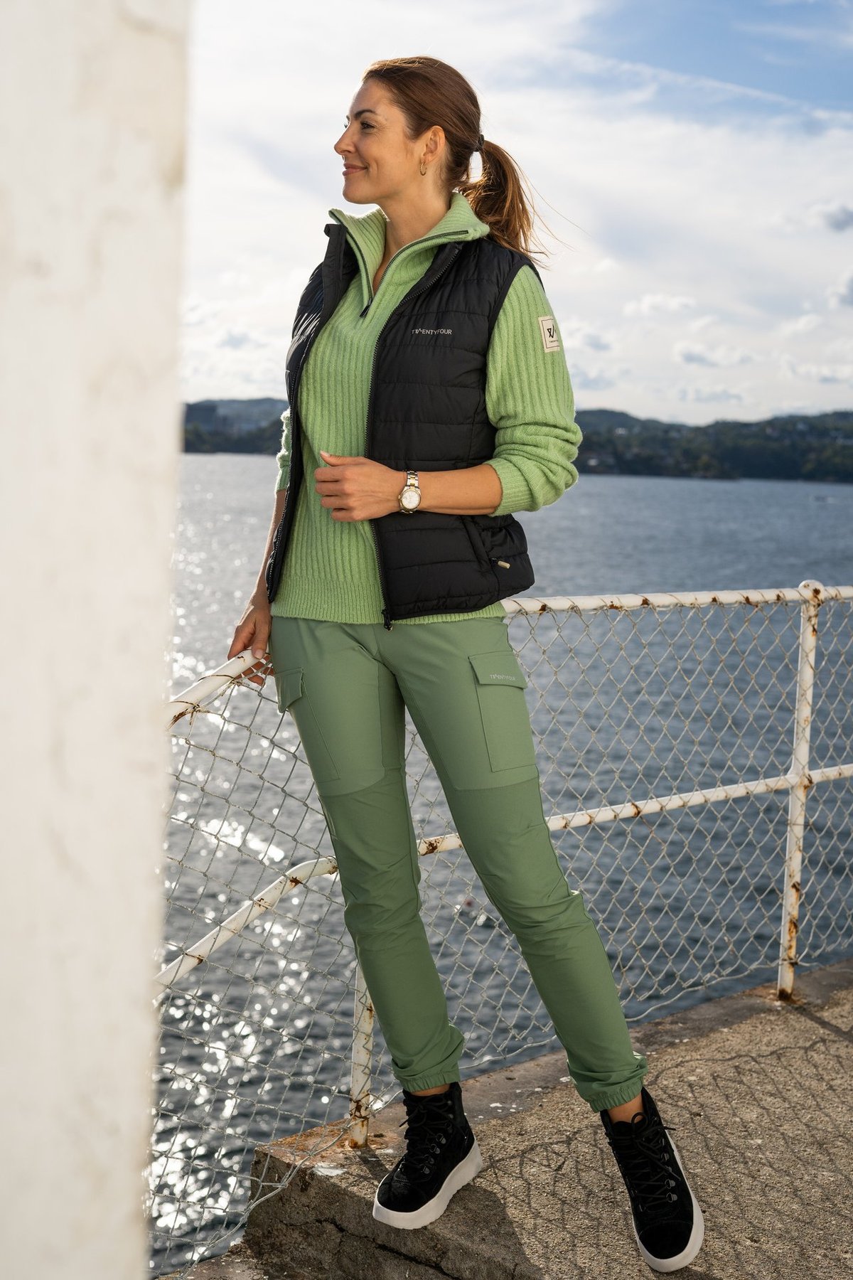 Twentyfour 1222 Shape Bukse Støvgrønn