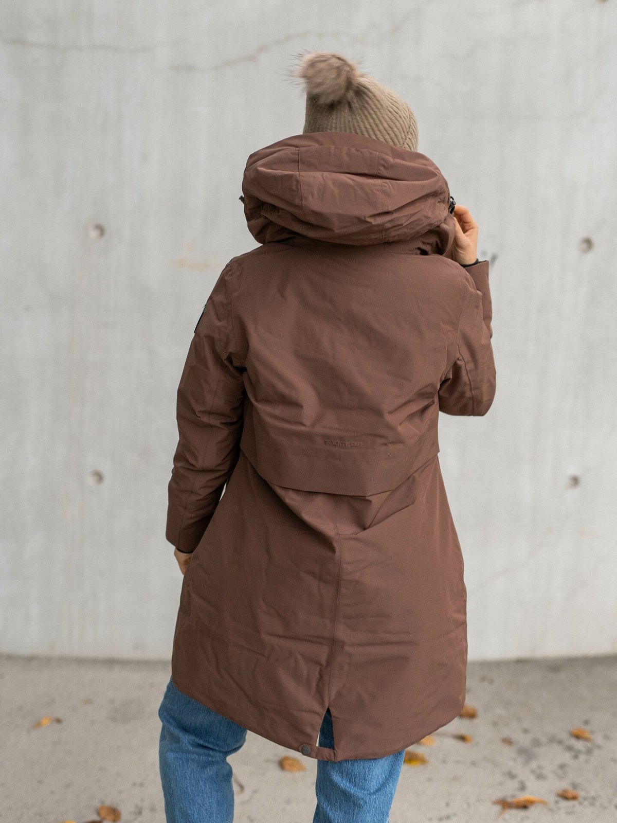 Twentyfour Mellow Vattert Parkas Mokka