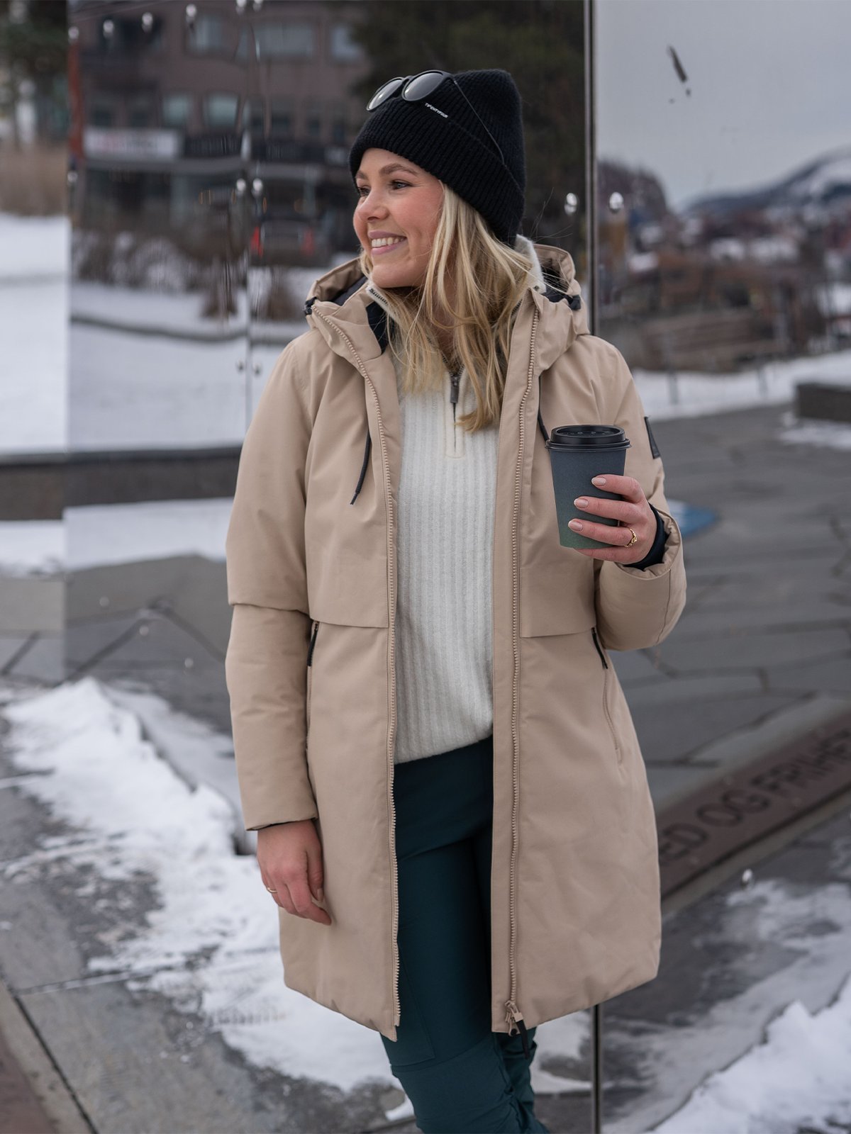 Twentyfour Mellow Vattert Parkas Sand - Get Inspired Exclusive Collection