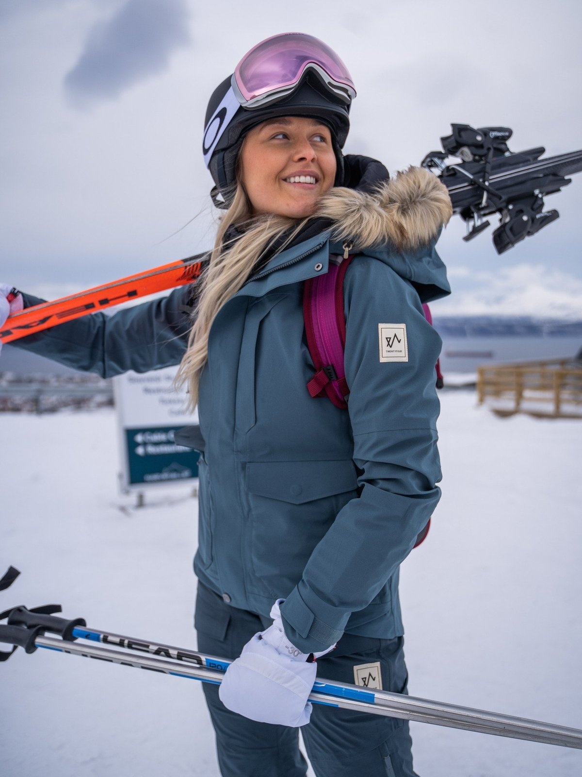 Twentyfour Finse 3-Lags Jakke Stormblå