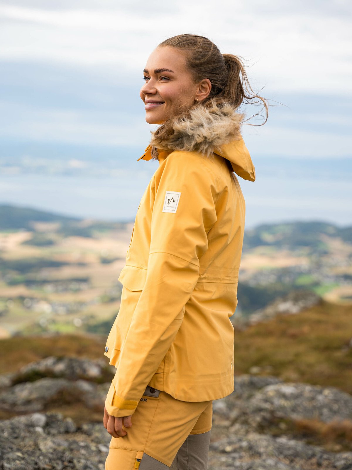 Twentyfour Finse 3-Lags Jakke Støvgul