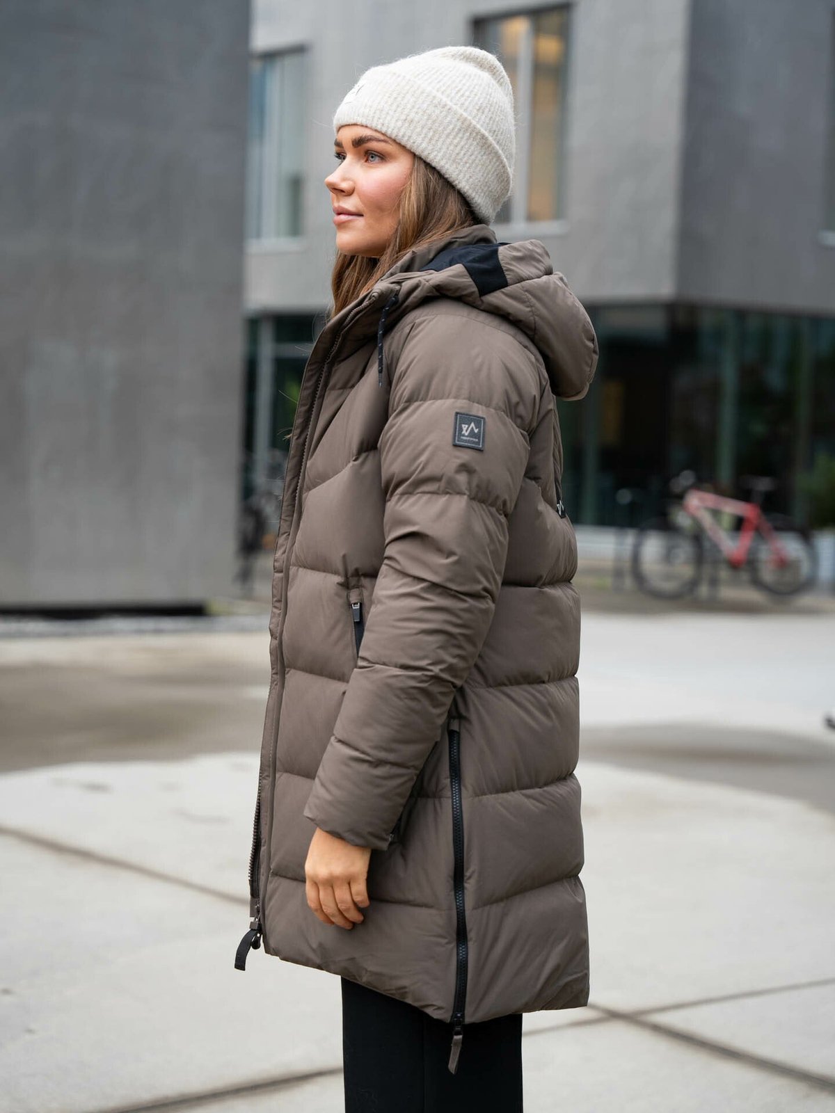Twentyfour Mellow Lily Dunparkas Armygrønn/ brun