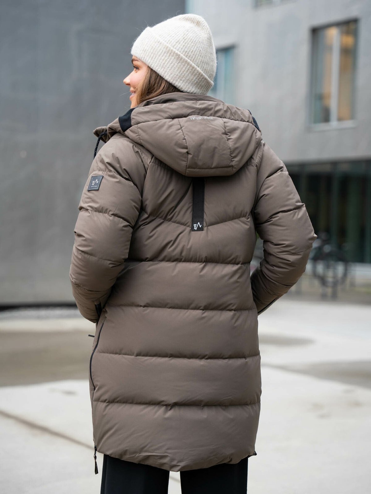 Twentyfour Mellow Lily Dunparkas Armygrønn/ brun