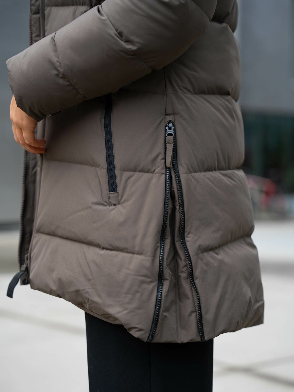 Twentyfour Mellow Lily Dunparkas Armygrønn/ brun