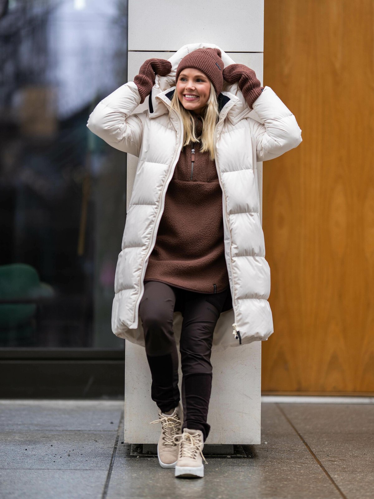 Twentyfour Finse Shape Cord Bukse Mørk Brun