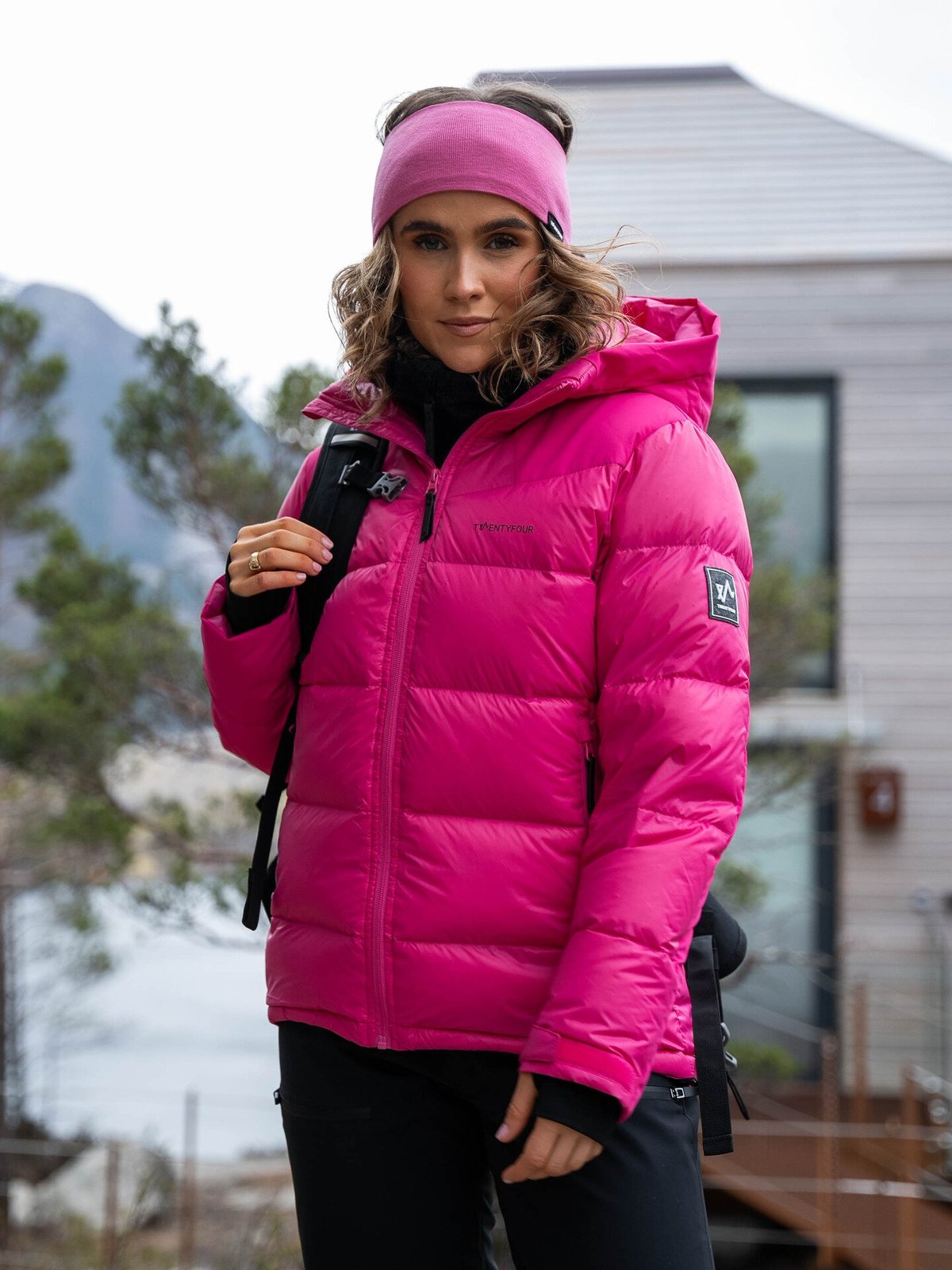 Twentyfour Finse Basic Pannebånd Rosa