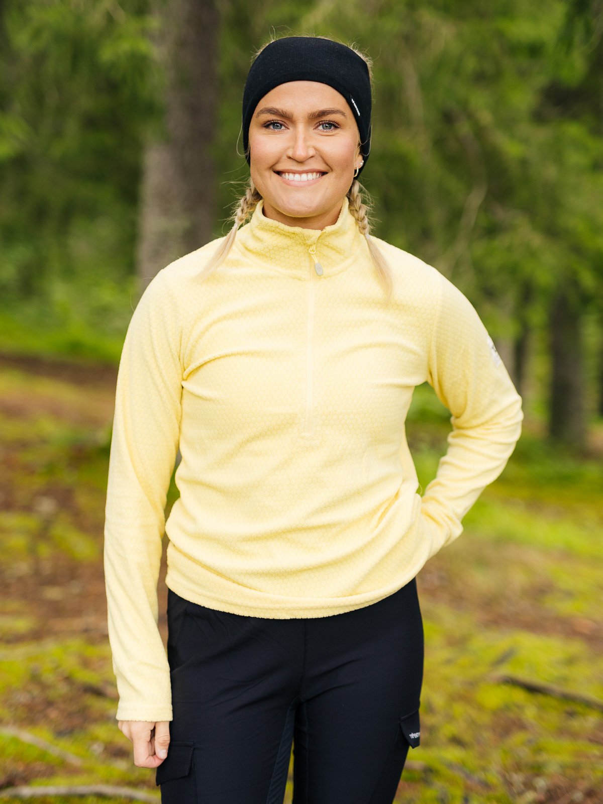 Twentyfour Finse Half Zip Fleece Lys gul