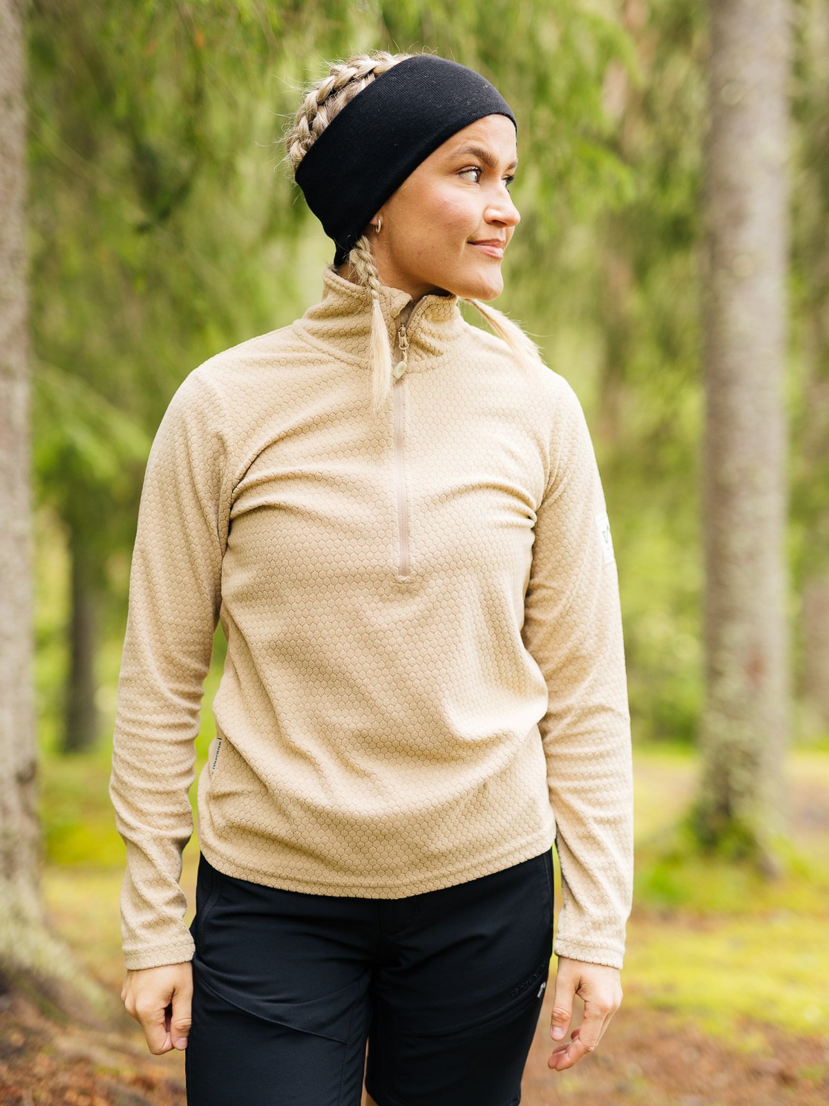 Twentyfour Finse Half Zip Fleece Sand