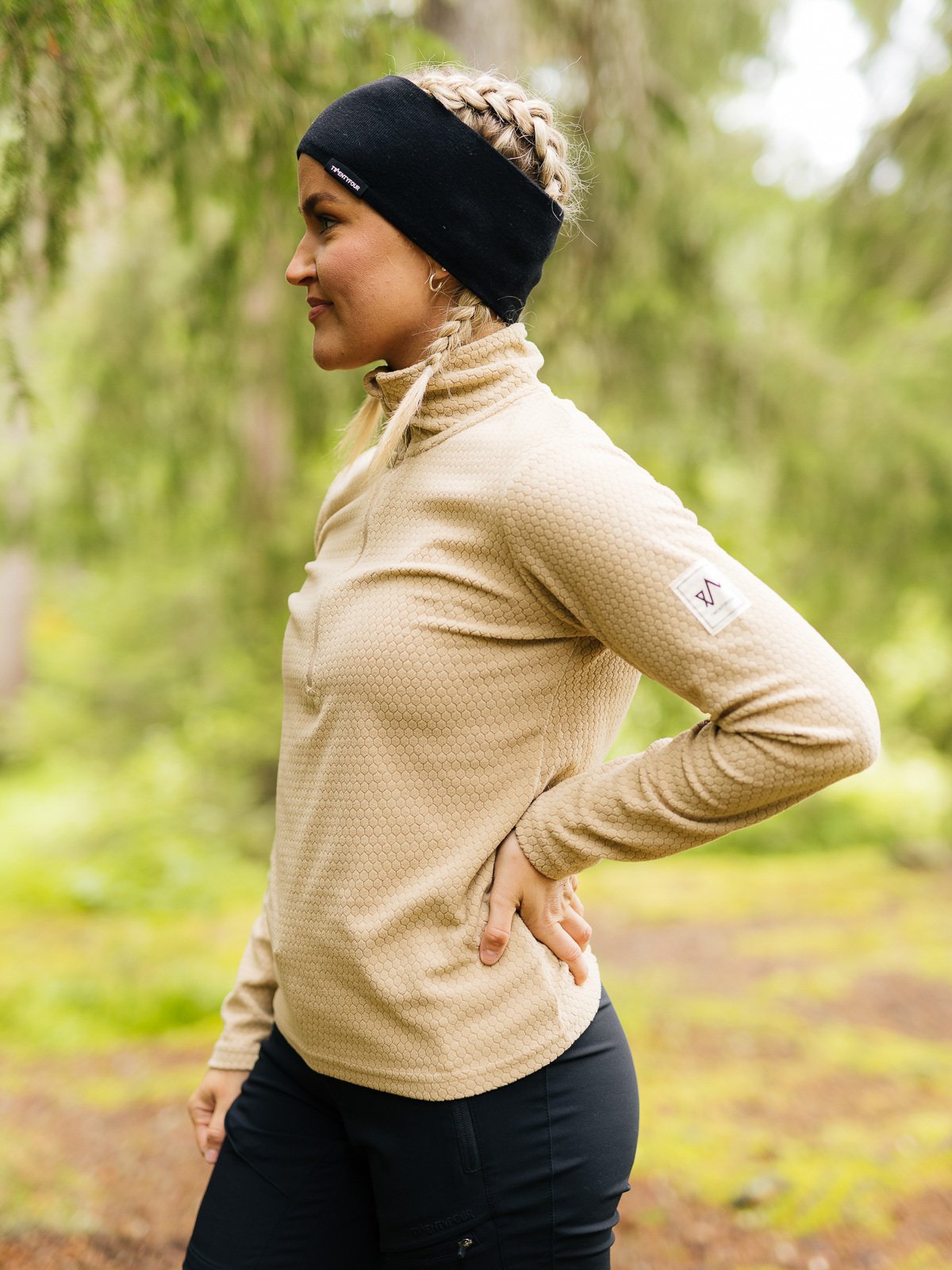 Twentyfour Finse Half Zip Fleece Sand