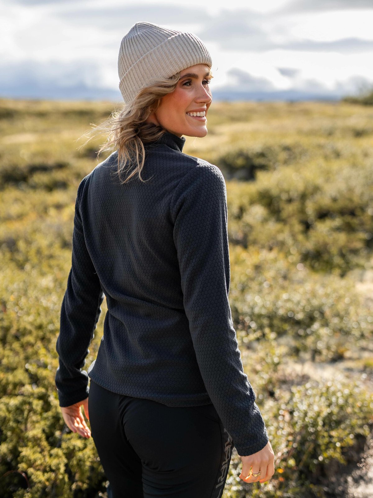 Twentyfour Finse Half Zip Fleece Skyggesort