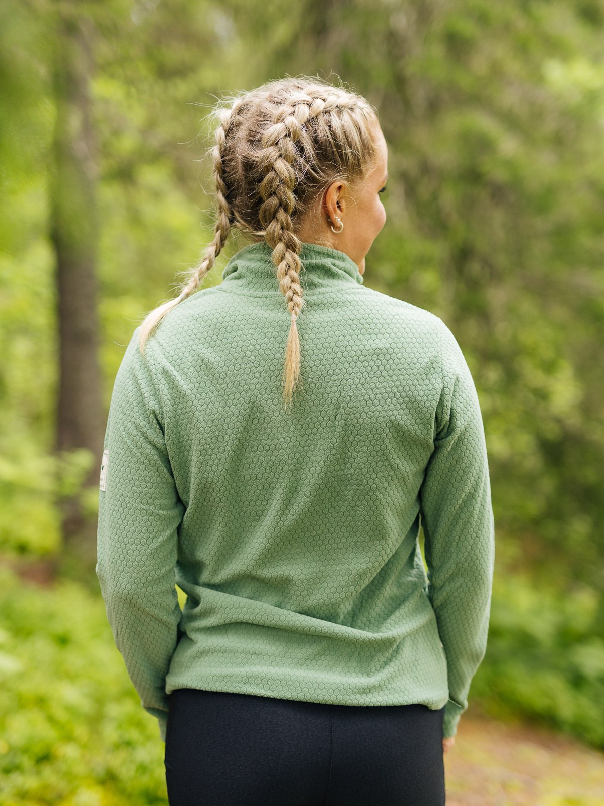 Twentyfour Finse Half Zip Fleece Støvgrønn