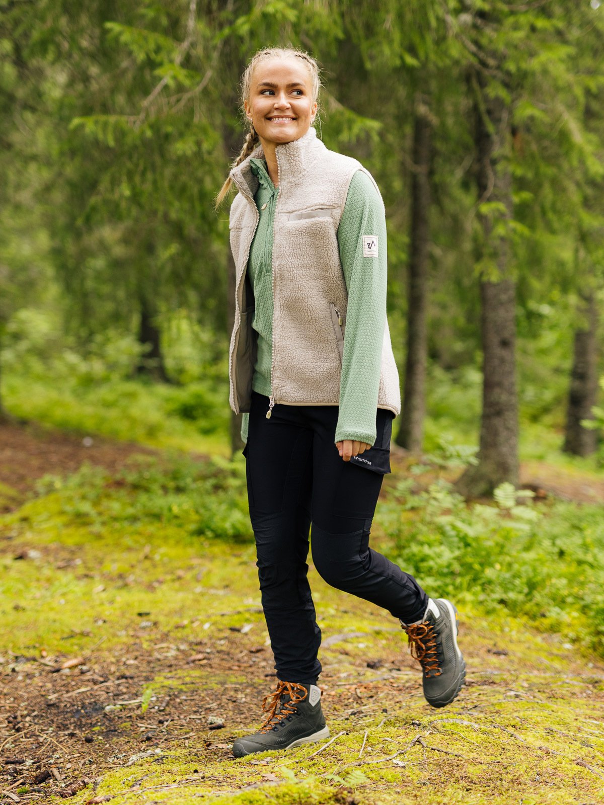 Twentyfour Finse Half Zip Fleece Støvgrønn