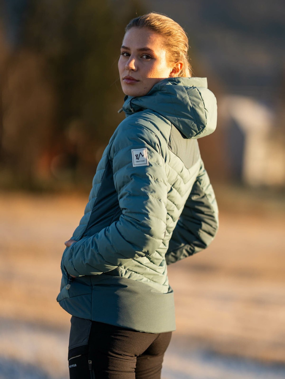 Twentyfour Finse 3.0 Dunjakke Gråblå