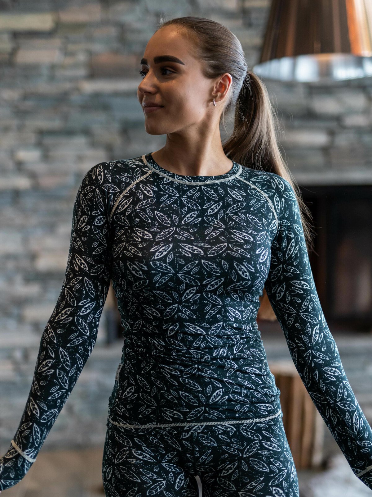 Twentyfour Twentyfour GI Baselayer sett helprint Flaskegrønn