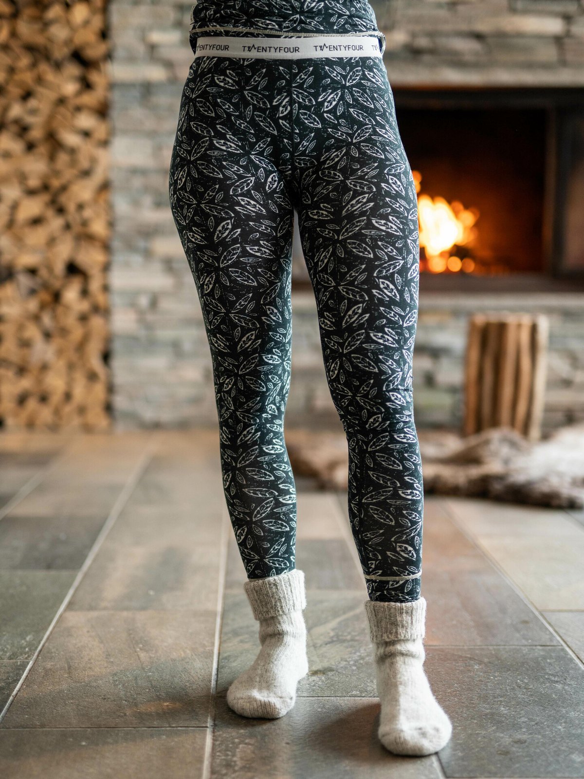 Twentyfour Twentyfour GI Baselayer sett helprint Flaskegrønn