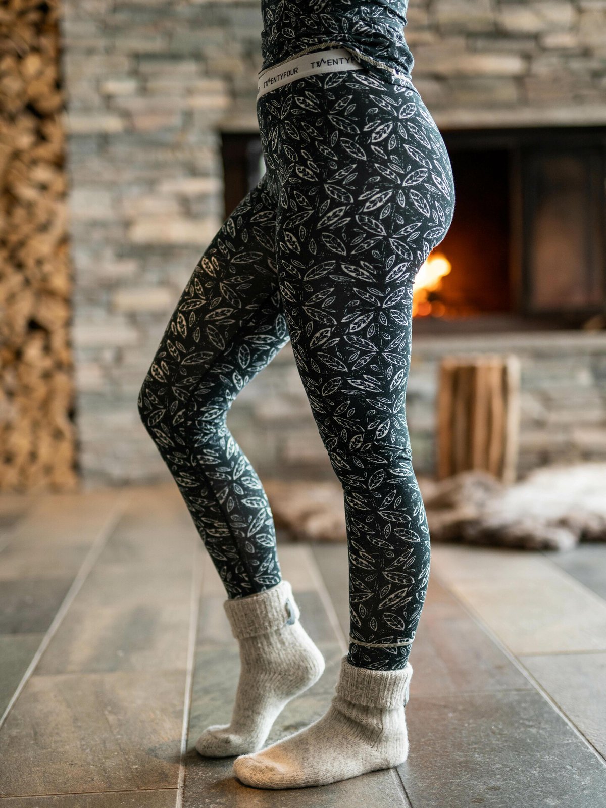 Twentyfour Twentyfour GI Baselayer sett helprint Flaskegrønn